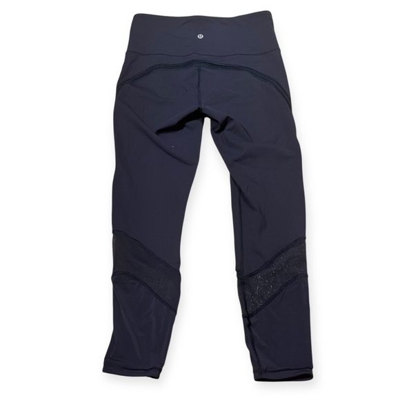 Lululemon Fresh In Mesh Tights in Midnight Navy Size 8 - Picture 6 of 12